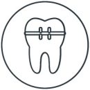 Icon style image for treatment: Fixed braces